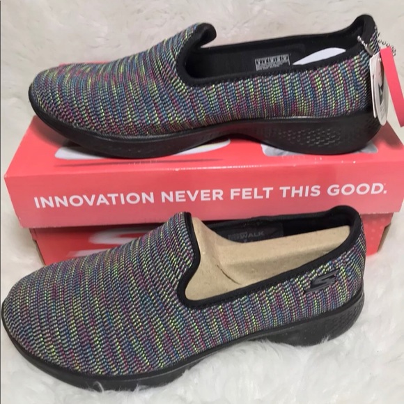 Skechers Shoes - Skechers GOwalk Size 8.5 Black Multi Color Slip On
